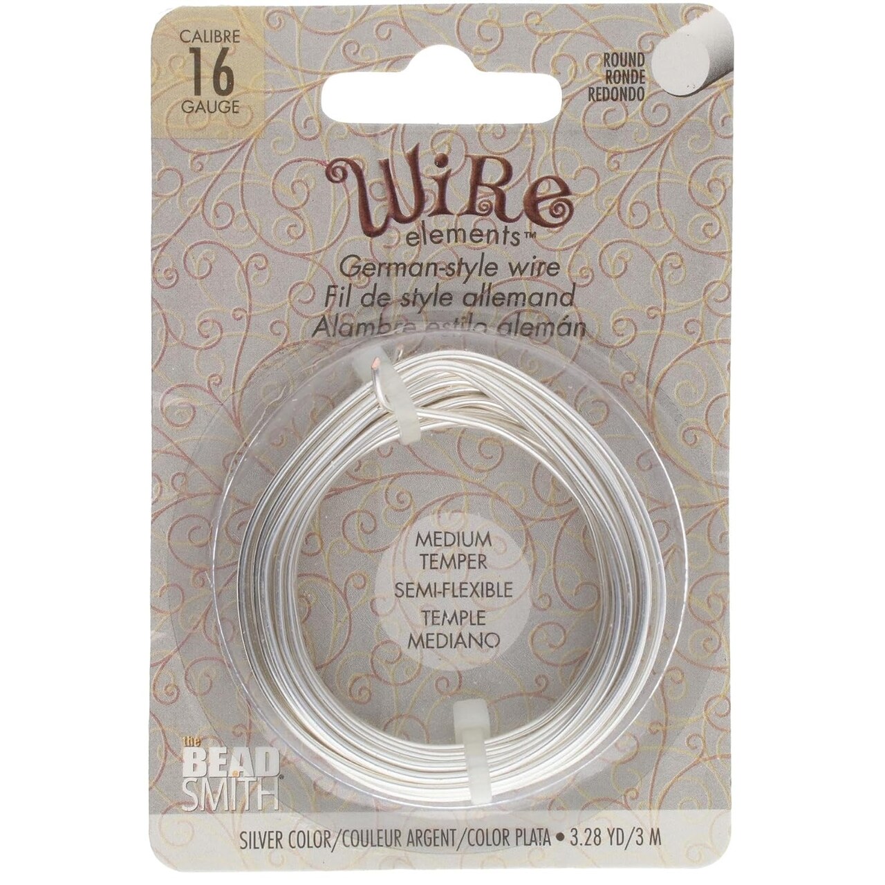The Beadsmith German-Style Jewelry Wire – Copper Core, Gold Plated Beading Wire Used to Jewelry Making, Wire Wrapping, Sculpting, Floral, and DIY Arts & Crafts